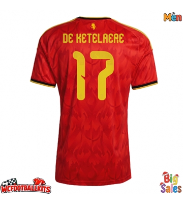 Belgium Charles De Ketelaere #17 Replica Home Stadium Shirt World Cup 2026 Short Sleeve